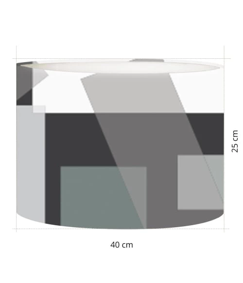 Abat-jours Lampadaires Abat-jour Art Deco Black T 40 X H 27 5 Abat-jours Lampadaires Abat-jour Art Deco Black T 40 X H 27 – Image 3