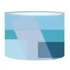 Abat-jours Lampadaires Abat-jour Art Deco Blue T 40 X H 27 -Lampadaires || Lustres || Guirlandes et décorations lumineuses Soldes abat jour art deco blue t 40 x h 27