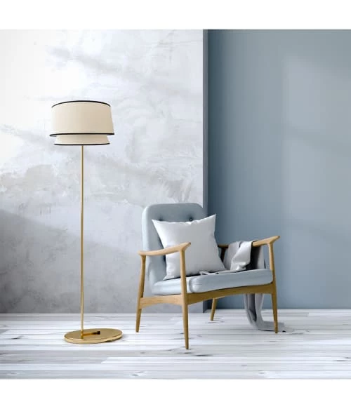 Abat-jours Lampadaires Abat-jour Cleo Blanc T 40 X H 27 4 Abat-jours Lampadaires Abat-jour Cleo Blanc T 40 X H 27 – Image 2