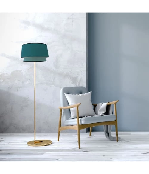 Abat-jours Lampadaires Abat-jour Cleo Bleu T 40 X H 27 4 Abat-jours Lampadaires Abat-jour Cleo Bleu T 40 X H 27 – Image 2