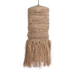 Mica Decorations Lampadaires Abat-jour En Sisal Marrón D27