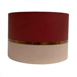 Abat-jours Lampadaires Abat-jour Lampadaire Bicolore Beige Et Lie De Vin T 45 X H 28 -Lampadaires || Lustres || Guirlandes et décorations lumineuses Soldes abat jour lampadaire bicolore beige et lie de vin t 45 x h 28 1
