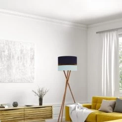 Abat-jours Lampadaires Abat-jour Lampadaire Bicolore Bleu Marine T 45 X H 28 6 Abat-jours Lampadaires Abat-jour Lampadaire Bicolore Bleu Marine T 45 X H 28 -Lampadaires || Lustres || Guirlandes et décorations lumineuses Soldes abat jour lampadaire bicolore bleu marine t 45 x h 28 1