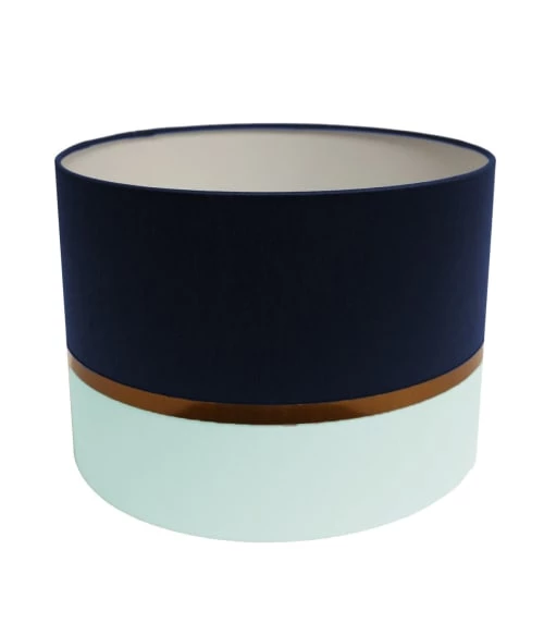 Abat-jours Lampadaires Abat-jour Lampadaire Bicolore Bleu Marine T 45 X H 28 3 Abat-jours Lampadaires Abat-jour Lampadaire Bicolore Bleu Marine T 45 X H 28