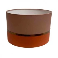 Abat-jours Lampadaires Abat-jour Lampadaire Bicolore Brique Et Beige T 45 X H 28