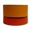 Abat-jours Lampadaires Abat-jour Lampadaire Bicolore Orange T 45 X H 28 -Lampadaires || Lustres || Guirlandes et décorations lumineuses Soldes abat jour lampadaire bicolore orange t 45 x h 28