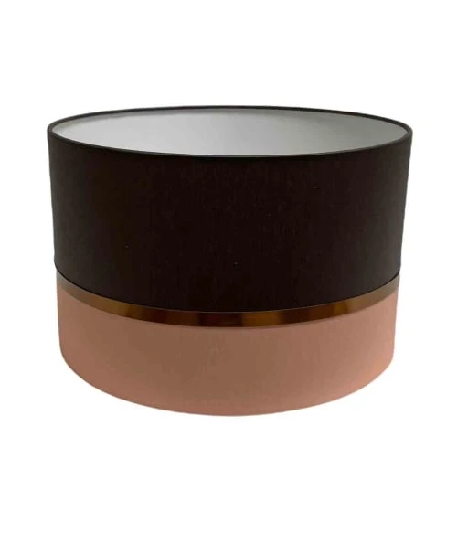 Abat-jours Lampadaires Abat-jour Lampadaire Bicolore Rose Et Chocolat T 45 X H 28 5 Abat-jours Lampadaires Abat-jour Lampadaire Bicolore Rose Et Chocolat T 45 X H 28 – Image 3