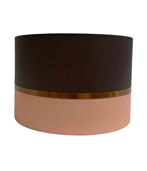 Abat-jours Lampadaires Abat-jour Lampadaire Bicolore Rose Et Chocolat T 45 X H 28 3 Abat-jours Lampadaires Abat-jour Lampadaire Bicolore Rose Et Chocolat T 45 X H 28