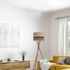 Abat-jours Lampadaires Abat-jour Lampadaire Bicolore Taupe Et Beige T 45 X H 28 6 Abat-jours Lampadaires Abat-jour Lampadaire Bicolore Taupe Et Beige T 45 X H 28 -Lampadaires || Lustres || Guirlandes et décorations lumineuses Soldes abat jour lampadaire bicolore taupe et beige t 45 x h 28 1