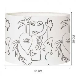 Abat-jours Lampadaires Abat-jour Lampadaire BOHO T 45 X H 25 -Lampadaires || Lustres || Guirlandes et décorations lumineuses Soldes abat jour lampadaire boho t 45 x h 25 1