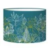 Abat-jours Lampadaires Abat-jour Lampadaire Bouquet Bleu Canard T 45 X H 25 -Lampadaires || Lustres || Guirlandes et décorations lumineuses Soldes abat jour lampadaire bouquet bleu canard t 45 x h 25