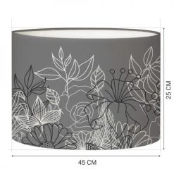 Abat-jours Lampadaires Abat-jour Lampadaire Bouquet Gris T 45 X H 25 10 Abat-jours Lampadaires Abat-jour Lampadaire Bouquet Gris T 45 X H 25 -Lampadaires || Lustres || Guirlandes et décorations lumineuses Soldes abat jour lampadaire bouquet gris t 45 x h 25 4