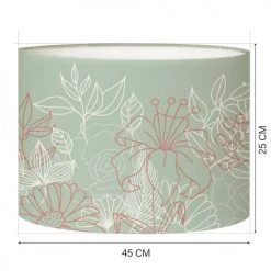 Abat-jours Lampadaires Abat-jour Lampadaire Bouquet Vert Olive T 45 X H 25 -Lampadaires || Lustres || Guirlandes et décorations lumineuses Soldes abat jour lampadaire bouquet vert olive t 45 x h 25 1