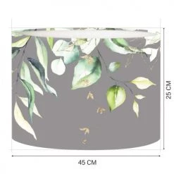 Abat-jours Lampadaires Abat-jour Lampadaire Branche Gris T 45 X H 25 -Lampadaires || Lustres || Guirlandes et décorations lumineuses Soldes abat jour lampadaire branche gris t 45 x h 25 1