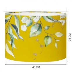 Abat-jours Lampadaires Abat-jour Lampadaire Branche Jaune Moutarde T 45 X H 25 -Lampadaires || Lustres || Guirlandes et décorations lumineuses Soldes abat jour lampadaire branche jaune moutarde t 45 x h 25 1