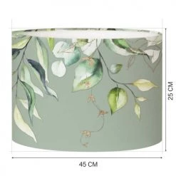 Abat-jours Lampadaires Abat-jour Lampadaire Branche Vert Olive T 45 X H 25 -Lampadaires || Lustres || Guirlandes et décorations lumineuses Soldes abat jour lampadaire branche vert olive t 45 x h 25 1