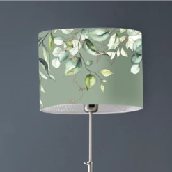 Abat-jours Lampadaires Abat-jour Lampadaire Branche Vert Olive T 45 X H 25 -Lampadaires || Lustres || Guirlandes et décorations lumineuses Soldes abat jour lampadaire branche vert olive t 45 x h 25 2