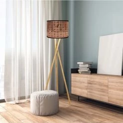 Abat-jours Lampadaires Abat-jour Lampadaire Cuivre Géo T 40 X H 25 -Lampadaires || Lustres || Guirlandes et décorations lumineuses Soldes abat jour lampadaire cuivre geo t 40 x h 25 1