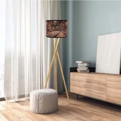 Abat-jours Lampadaires Abat-jour Lampadaire Cuivre Palmier T 40 X H 25 7 Abat-jours Lampadaires Abat-jour Lampadaire Cuivre Palmier T 40 X H 25 -Lampadaires || Lustres || Guirlandes et décorations lumineuses Soldes abat jour lampadaire cuivre palmier t 40 x h 25 1