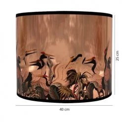 Abat-jours Lampadaires Abat-jour Lampadaire Cuivre Pélican T 40 X H 25 -Lampadaires || Lustres || Guirlandes et décorations lumineuses Soldes abat jour lampadaire cuivre pelican t 40 x h 25 2