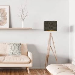 Abat-jours Lampadaires Abat-jour Lampadaire Doré Imprimé Noir Et Or Kiara T 40 X H 25 8 Abat-jours Lampadaires Abat-jour Lampadaire Doré Imprimé Noir Et Or Kiara T 40 X H 25 -Lampadaires || Lustres || Guirlandes et décorations lumineuses Soldes abat jour lampadaire dore imprime noir et or kiara t 40 x h 25 1