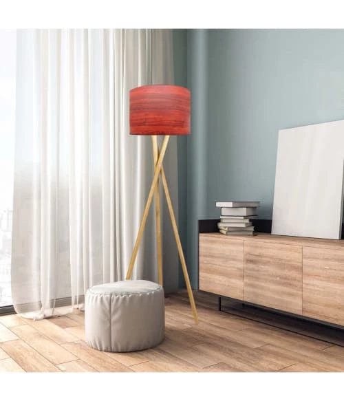 Abat-jours Lampadaires Abat-jour Lampadaire Effet Bois Etimoé T 35 X H 20 4 Abat-jours Lampadaires Abat-jour Lampadaire Effet Bois Etimoé T 35 X H 20 – Image 2