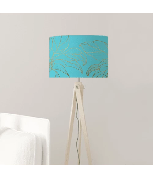Abat-jours Lampadaires Abat-jour Lampadaire Feuille Bleu Acidulé T 45 X H 25 7 Abat-jours Lampadaires Abat-jour Lampadaire Feuille Bleu Acidulé T 45 X H 25 – Image 5