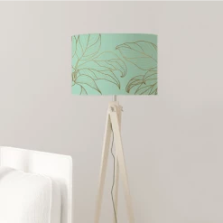 Abat-jours Lampadaires Abat-jour Lampadaire Feuille Vert Acidulé T 45 X H 25 -Lampadaires || Lustres || Guirlandes et décorations lumineuses Soldes abat jour lampadaire feuille vert acidule t 45 x h 25 2