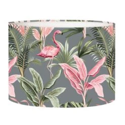 Abat-jours Lampadaires Abat-jour Lampadaire Flamand Gris T 45 X H 25 -Lampadaires || Lustres || Guirlandes et décorations lumineuses Soldes abat jour lampadaire flamand gris t 45 x h 25