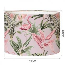 Abat-jours Lampadaires Abat-jour Lampadaire Flamand Rose Poudré T 45 X H 25 -Lampadaires || Lustres || Guirlandes et décorations lumineuses Soldes abat jour lampadaire flamand rose poudre t 45 x h 25 1