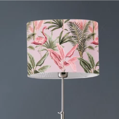 Abat-jours Lampadaires Abat-jour Lampadaire Flamand Rose Poudré T 45 X H 25 -Lampadaires || Lustres || Guirlandes et décorations lumineuses Soldes abat jour lampadaire flamand rose poudre t 45 x h 25 2