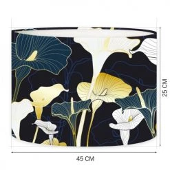 Abat-jours Lampadaires Abat-jour Lampadaire Floral Mendan T 45 X H 25 -Lampadaires || Lustres || Guirlandes et décorations lumineuses Soldes abat jour lampadaire floral mendan t 45 x h 25 3