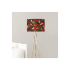 Abat-jours Lampadaires Abat-jour Lampadaire Forêt Rouge Acidulé T 45 X H 25 -Lampadaires || Lustres || Guirlandes et décorations lumineuses Soldes abat jour lampadaire foret rouge acidule t 45 x h 25 2