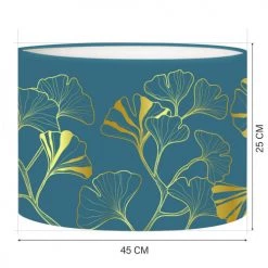 Abat-jours Lampadaires Abat-jour Lampadaire Iris Bleu Canard T 45 X H 25 -Lampadaires || Lustres || Guirlandes et décorations lumineuses Soldes abat jour lampadaire iris bleu canard t 45 x h 25 1