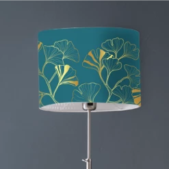 Abat-jours Lampadaires Abat-jour Lampadaire Iris Bleu Canard T 45 X H 25 -Lampadaires || Lustres || Guirlandes et décorations lumineuses Soldes abat jour lampadaire iris bleu canard t 45 x h 25 2