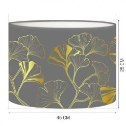 Abat-jours Lampadaires Abat-jour Lampadaire Iris Gris T 45 X H 25 -Lampadaires || Lustres || Guirlandes et décorations lumineuses Soldes abat jour lampadaire iris gris t 45 x h 25 1