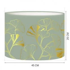 Abat-jours Lampadaires Abat-jour Lampadaire Iris Vert Olive T 45 X H 25 -Lampadaires || Lustres || Guirlandes et décorations lumineuses Soldes abat jour lampadaire iris vert olive t 45 x h 25 1