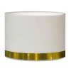 Abat-jours Lampadaires Abat-jour Lampadaire Jonc Blanc Et Or T 45 X H 25 -Lampadaires || Lustres || Guirlandes et décorations lumineuses Soldes abat jour lampadaire jonc blanc et or t 45 x h 25