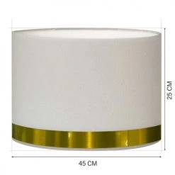 Abat-jours Lampadaires Abat-jour Lampadaire Jonc Blanc Et Or T 45 X H 25 7 Abat-jours Lampadaires Abat-jour Lampadaire Jonc Blanc Et Or T 45 X H 25 -Lampadaires || Lustres || Guirlandes et décorations lumineuses Soldes abat jour lampadaire jonc blanc et or t 45 x h 25 2