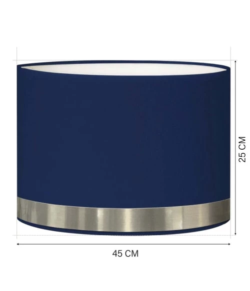 Abat-jours Lampadaires Abat-jour Lampadaire Jonc Bleu Et Aluminium T 45 X H 25 5 Abat-jours Lampadaires Abat-jour Lampadaire Jonc Bleu Et Aluminium T 45 X H 25 – Image 3