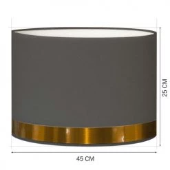 Abat-jours Lampadaires Abat-jour Lampadaire Jonc Gris Et Cuivre T 45 X H 25 7 Abat-jours Lampadaires Abat-jour Lampadaire Jonc Gris Et Cuivre T 45 X H 25 -Lampadaires || Lustres || Guirlandes et décorations lumineuses Soldes abat jour lampadaire jonc gris et cuivre t 45 x h 25 2