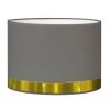 Abat-jours Lampadaires Abat-jour Lampadaire Jonc Gris Et Or T 45 X H 25 -Lampadaires || Lustres || Guirlandes et décorations lumineuses Soldes abat jour lampadaire jonc gris et or t 45 x h 25