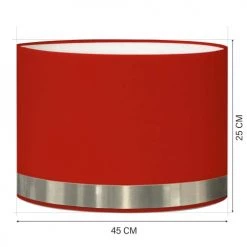 Abat-jours Lampadaires Abat-jour Lampadaire Jonc Rouge Et Aluminium T 45 X H 25 7 Abat-jours Lampadaires Abat-jour Lampadaire Jonc Rouge Et Aluminium T 45 X H 25 -Lampadaires || Lustres || Guirlandes et décorations lumineuses Soldes abat jour lampadaire jonc rouge et aluminium t 45 x h 25 2