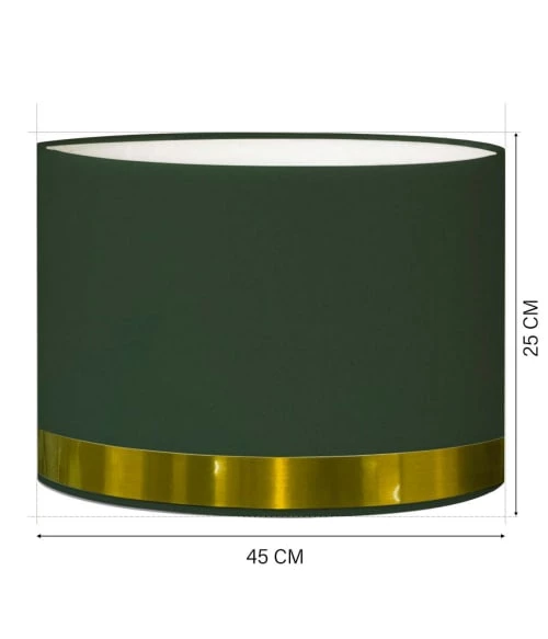 Abat-jours Lampadaires Abat-jour Lampadaire Jonc Vert Et Or T 45 X H 25 5 Abat-jours Lampadaires Abat-jour Lampadaire Jonc Vert Et Or T 45 X H 25 – Image 3