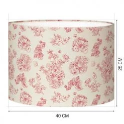 Abat-jours Lampadaires Abat-jour Lampadaire Juliette T 40 X H 25 -Lampadaires || Lustres || Guirlandes et décorations lumineuses Soldes abat jour lampadaire juliette t 40 x h 25 3