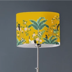 Abat-jours Lampadaires Abat-jour Lampadaire Jungle Jaune Moutarde T 45 X H 25 -Lampadaires || Lustres || Guirlandes et décorations lumineuses Soldes abat jour lampadaire jungle jaune moutarde t 45 x h 25 2