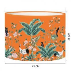 Abat-jours Lampadaires Abat-jour Lampadaire Jungle Mandarine T 45 X H 25 -Lampadaires || Lustres || Guirlandes et décorations lumineuses Soldes abat jour lampadaire jungle mandarine t 45 x h 25 1