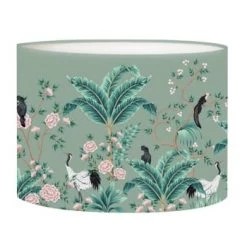 Abat-jours Lampadaires Abat-jour Lampadaire Jungle Gris T 45 X H 25 -Lampadaires || Lustres || Guirlandes et décorations lumineuses Soldes abat jour lampadaire jungle vert olive t 45 x h 25 6