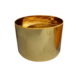 Abat-jours Lampadaires Abat-jour Lampadaire Laqué Or Brillant T 40 X H 25 -Lampadaires || Lustres || Guirlandes et décorations lumineuses Soldes abat jour lampadaire laque or brillant t 40 x h 25 3