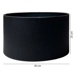 Abat-jours Lampadaires Abat-jour Lampadaire Noir Intérieur Noir T 40 X H 25 -Lampadaires || Lustres || Guirlandes et décorations lumineuses Soldes abat jour lampadaire noir interieur noir t 40 x h 25 1